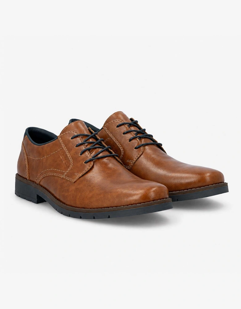 Rieker 13900 Mens Lace-Up Shoes Peanut/Lake