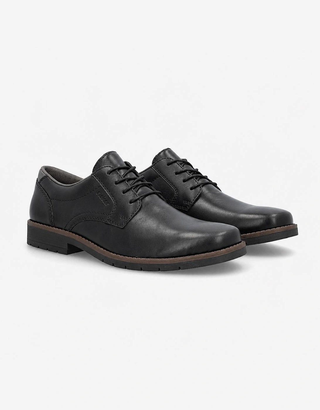 Rieker 13900 Mens Lace-Up Shoes Black/Smoke