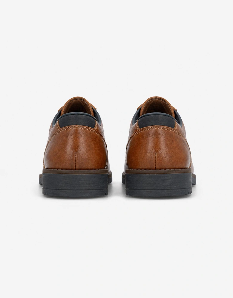Rieker 13900 Mens Lace-Up Shoes Peanut/Lake