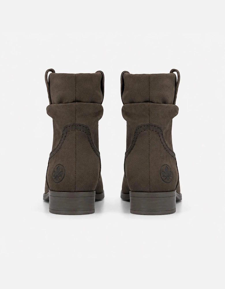 Rieker 77042 Womens Ankle Boots Earth