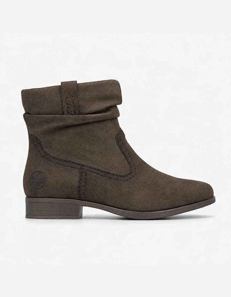 Rieker 77042 Womens Ankle Boots Earth