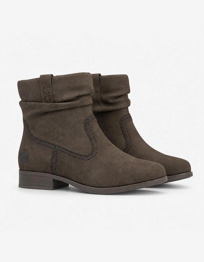 Rieker 77042 Womens Ankle Boots Earth