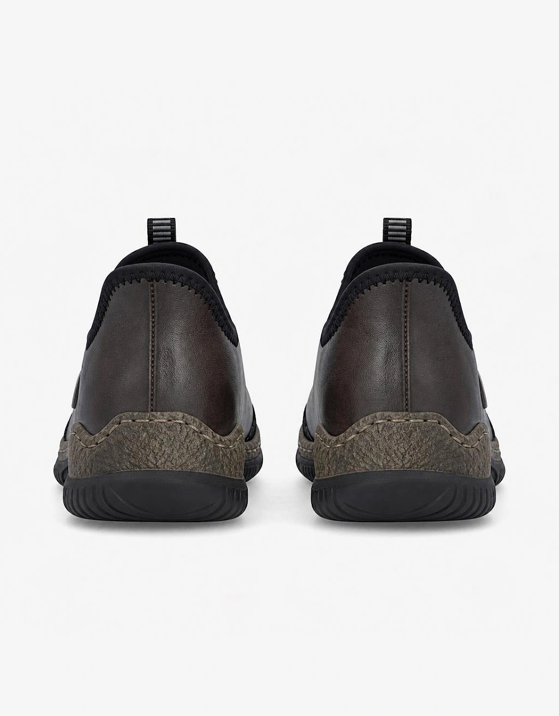 Rieker N3267 Womens Slip-On Trainers Black/Rancho