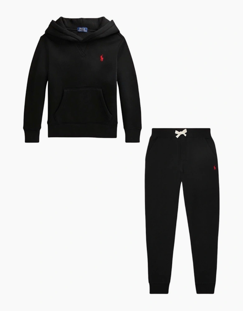 RALPH LAUREN BLACK HOODED TRACKSUIT 49954059