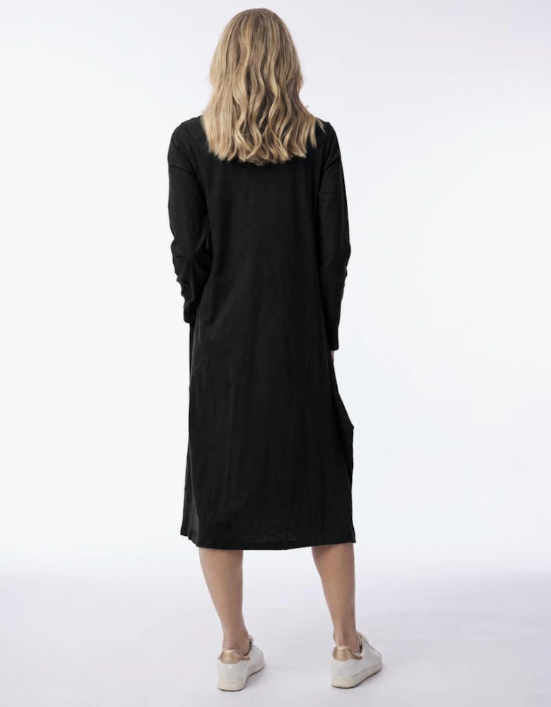 Essential bubble hem dress with pockets
