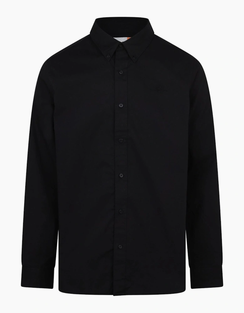 Long Sleeve Stretch Poplin Shirt Bl