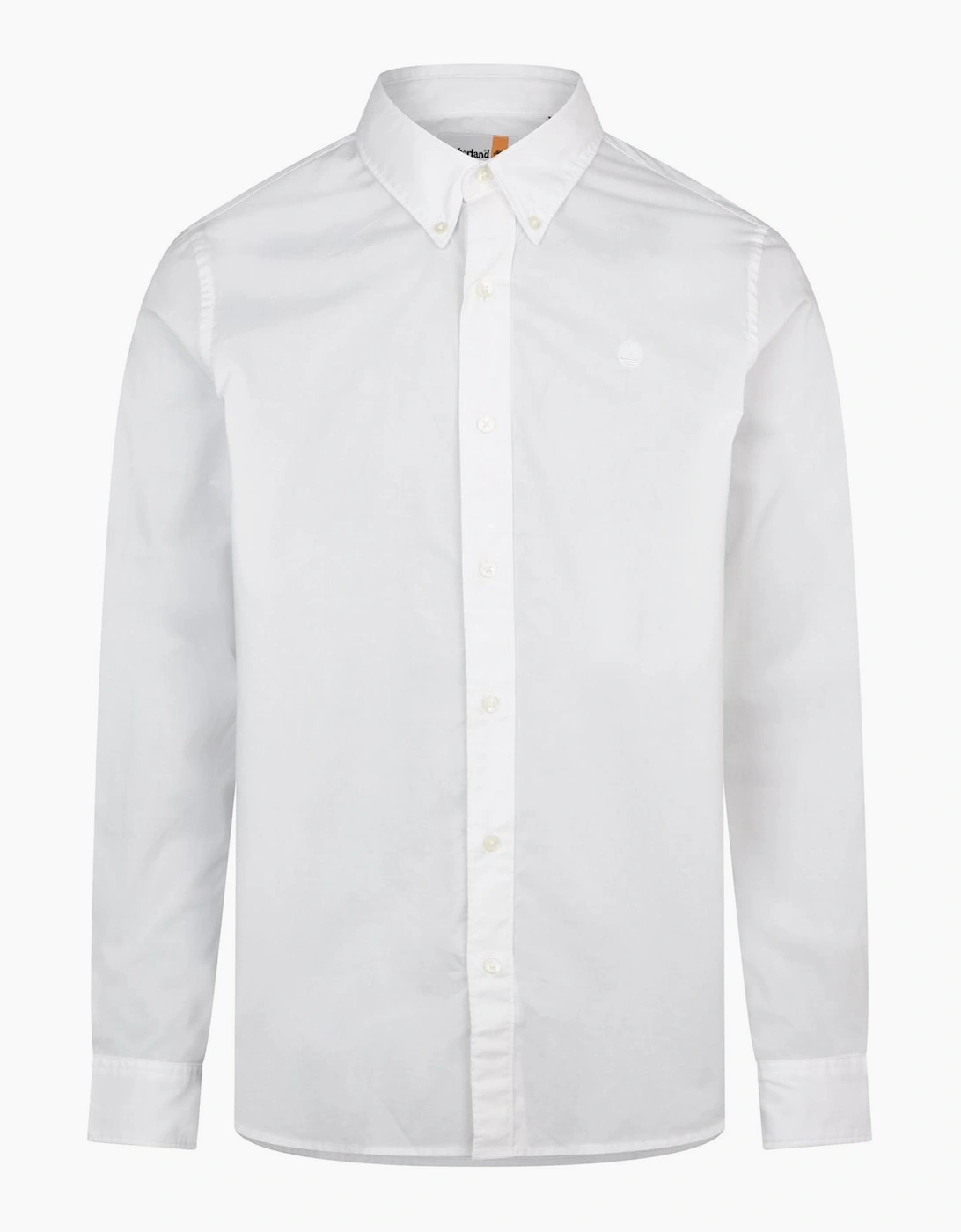 Timberland Timberland Men's Long Sleeve Stretch Poplin Shirt Bl - White