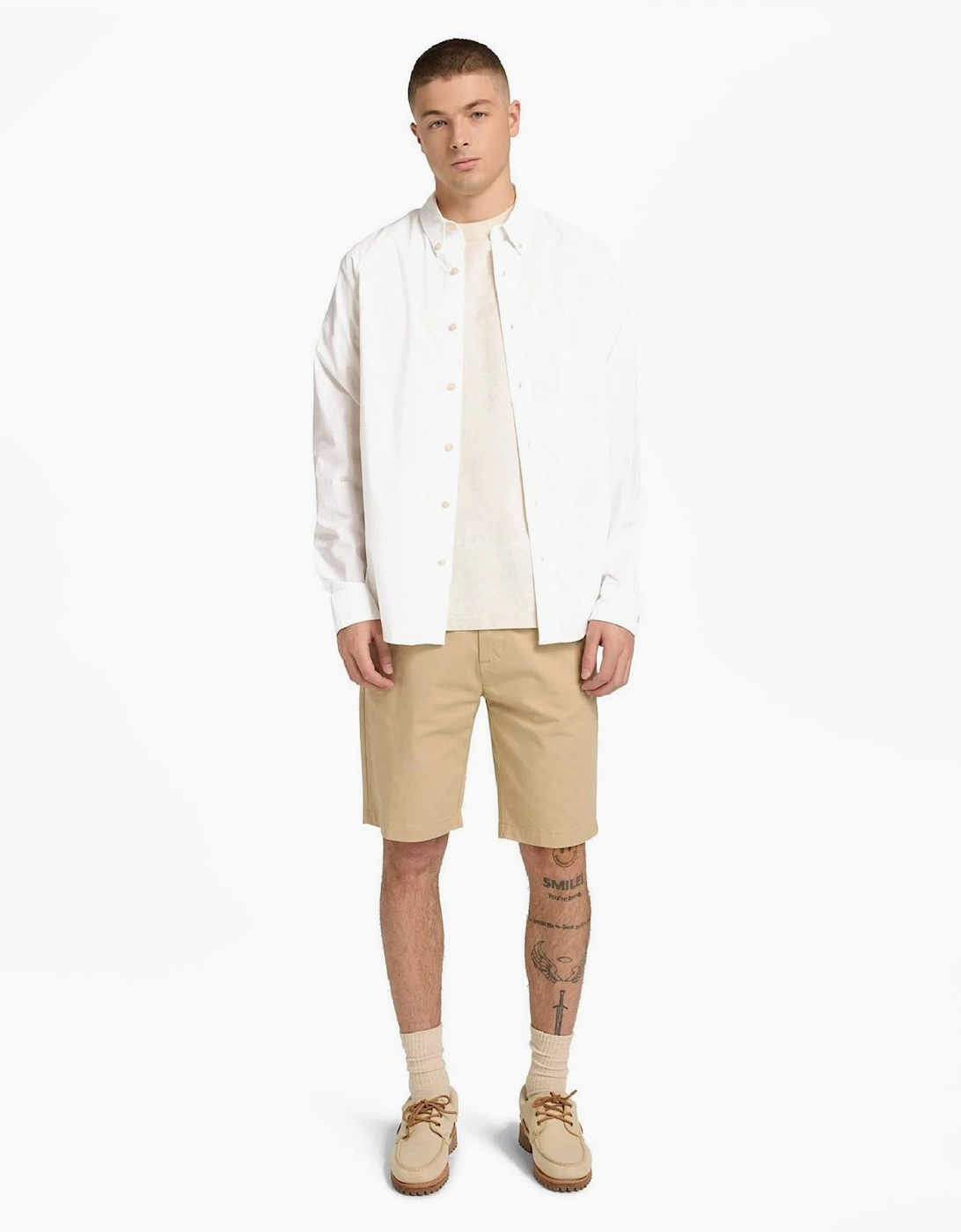 Long Sleeve Stretch Poplin Shirt Bl