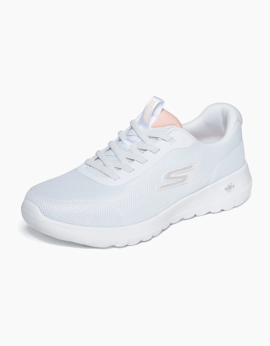 Skechers GO WALK Joy Rina Textile Women's White/Coral Trainers