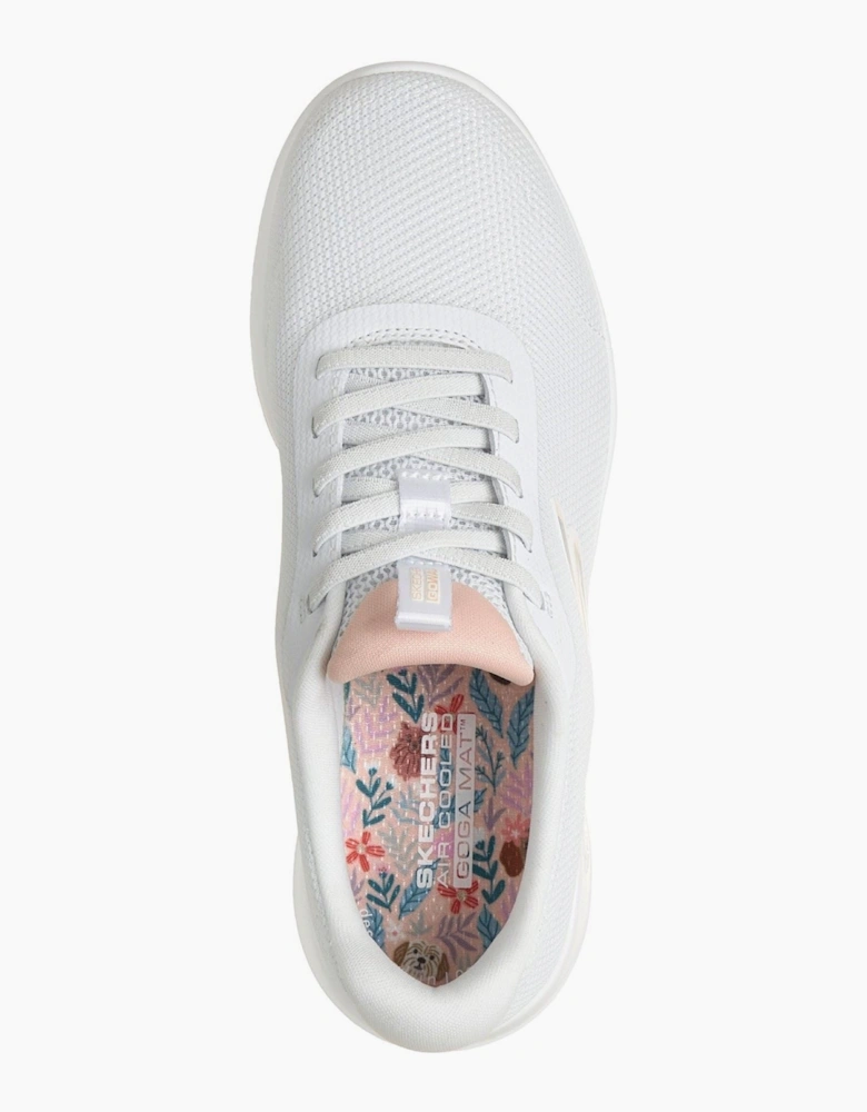 Skechers GO WALK Joy Rina Textile Women's White/Coral Trainers