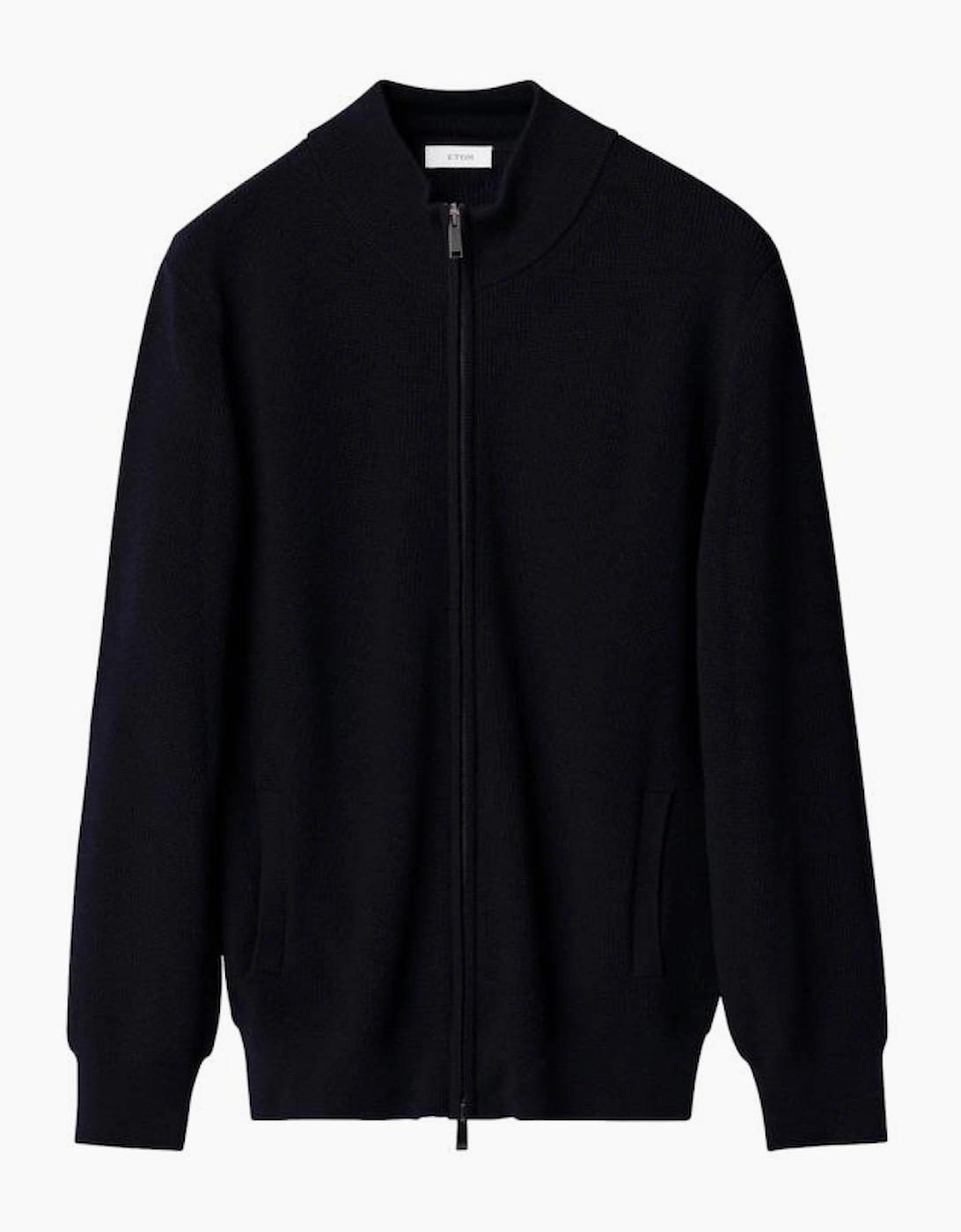 Eton Merino Full Zip Cardigan 28 Navy