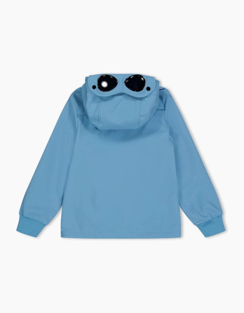 Kids Goggle Water Resistant Long Sleeve Hooded Softshell Jacket