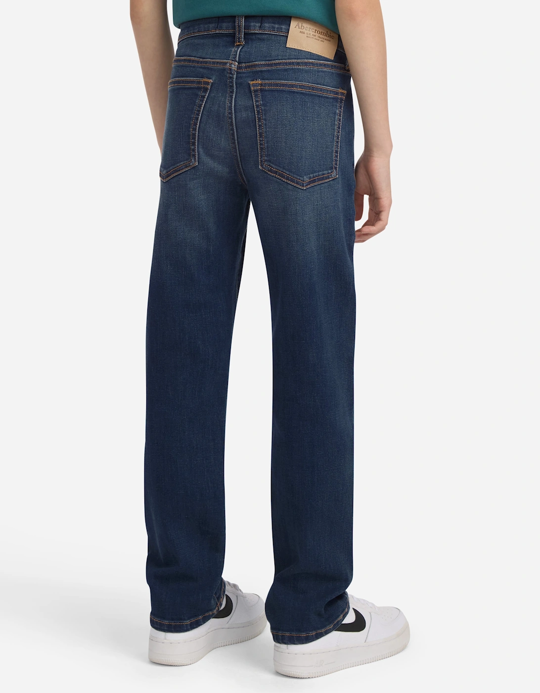Abercrombie & Fitch Boys Straight Fit Jeans in Blue