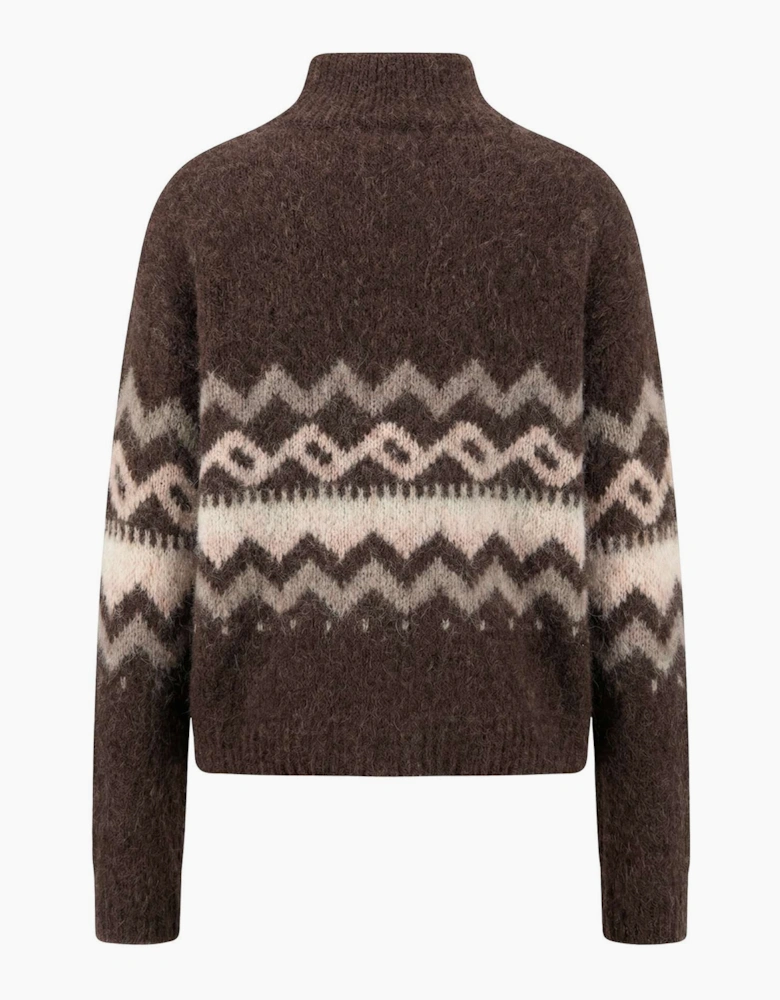 Nordic alpaca blend jumper in espresso