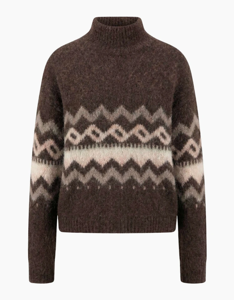 Nordic alpaca blend jumper in espresso