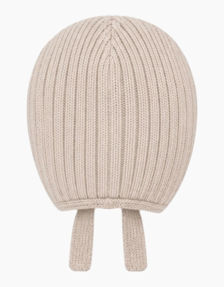 Sand Knit Tie Bonnet