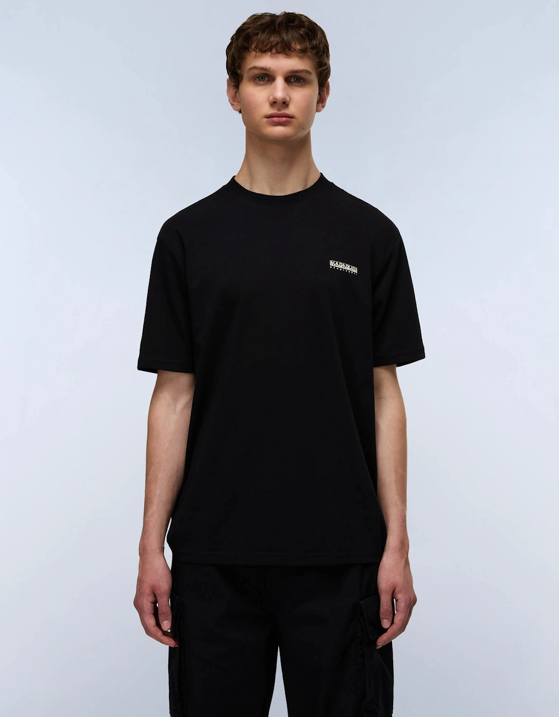 Napapijri Small Box Mens Short Sleeve T-Shirt - Black Beauty 941
