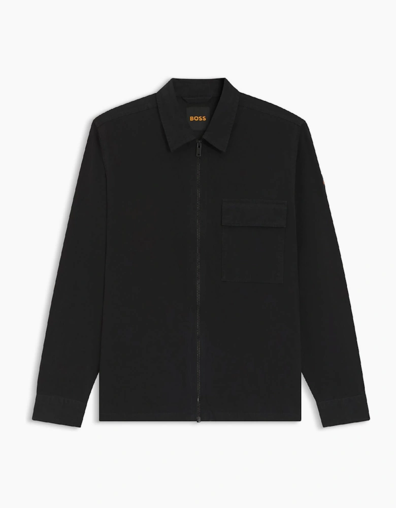 Solid Patterned Shirt Collar Press Stud Cuff Shirt Jacket