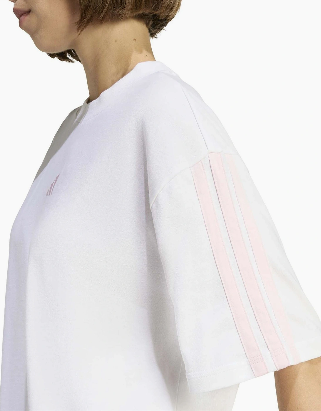 Womens Essentials 3 Stripe T-Shirt
