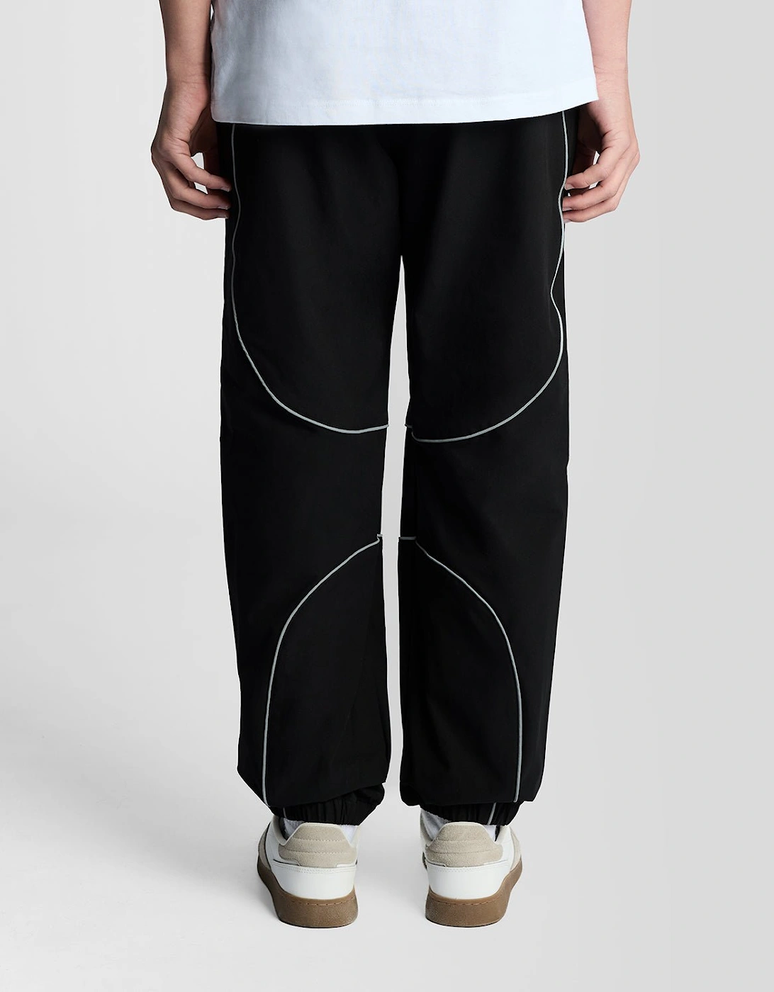 Reflective Piped Track Pants