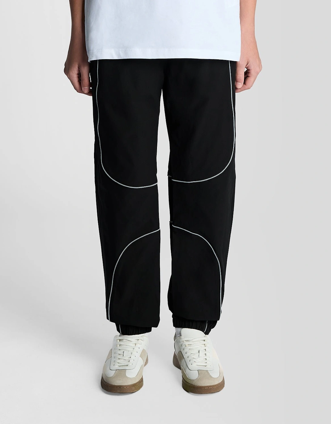 Reflective Piped Track Pants