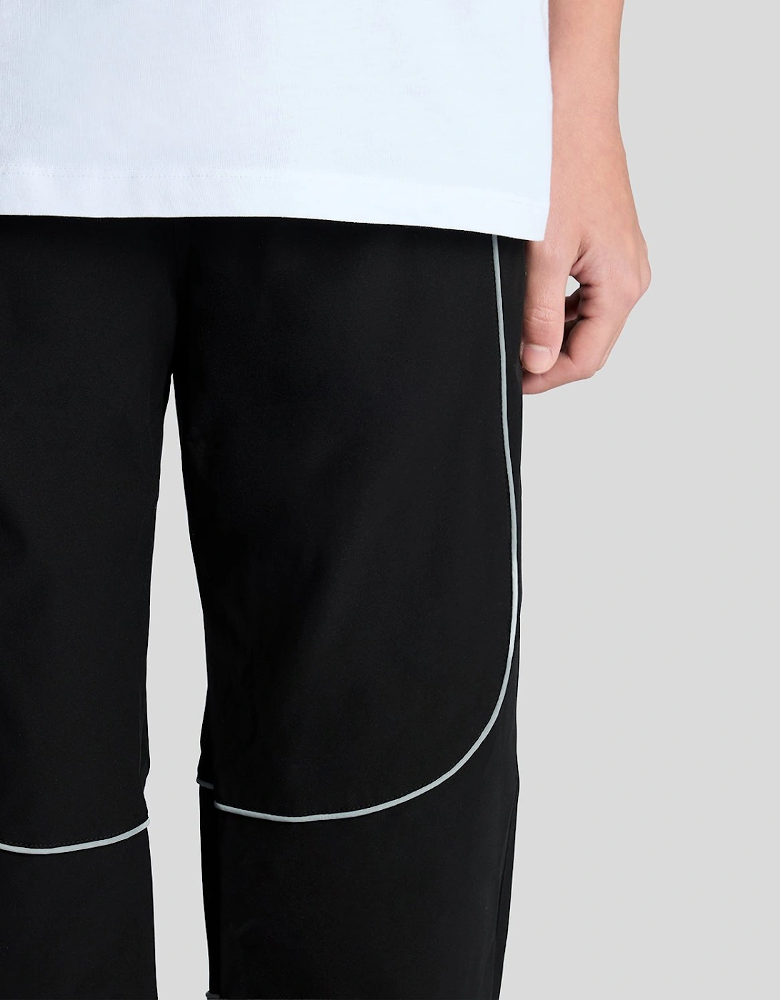 Reflective Piped Track Pants