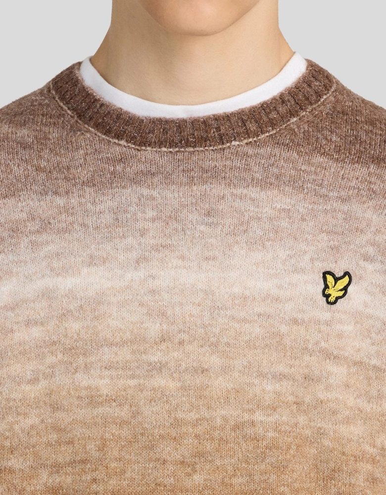 Ombre Crew Neck Jumper