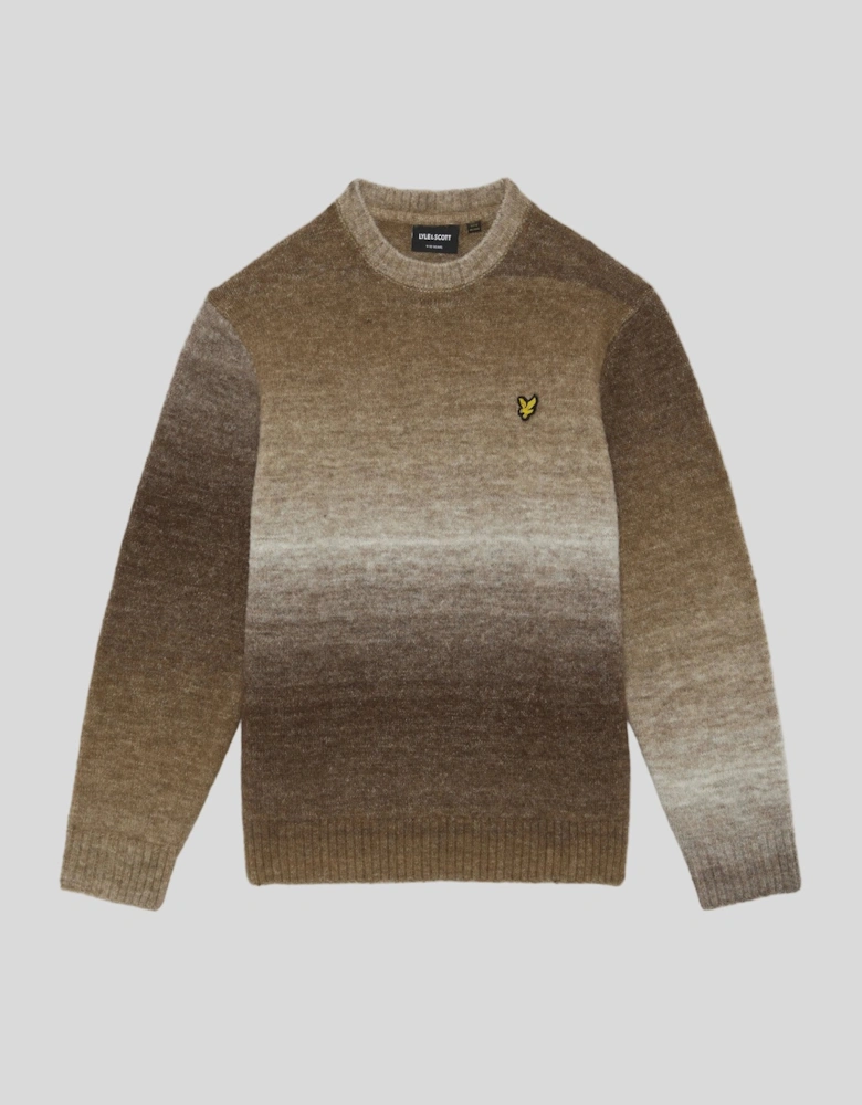 Ombre Crew Neck Jumper