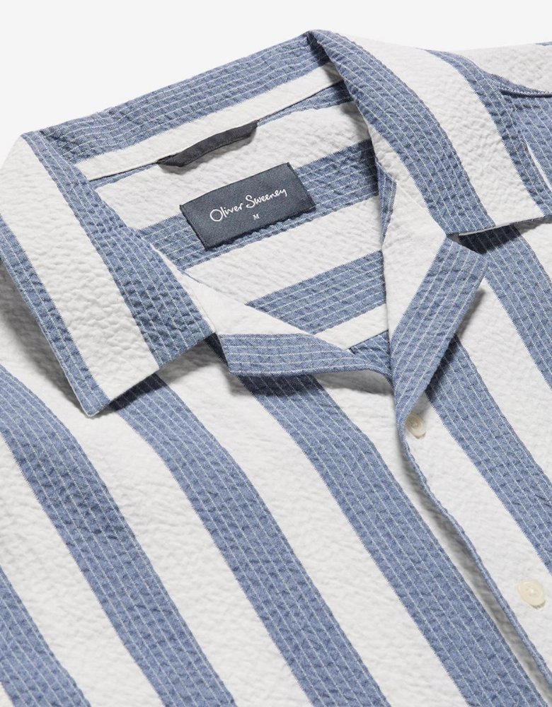 Oliver Sweeney Cotton Seersucker Riviera Shirt