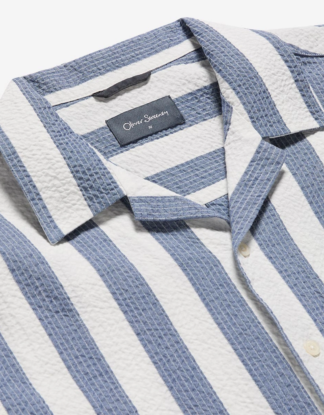 Oliver Sweeney Cotton Seersucker Riviera Shirt