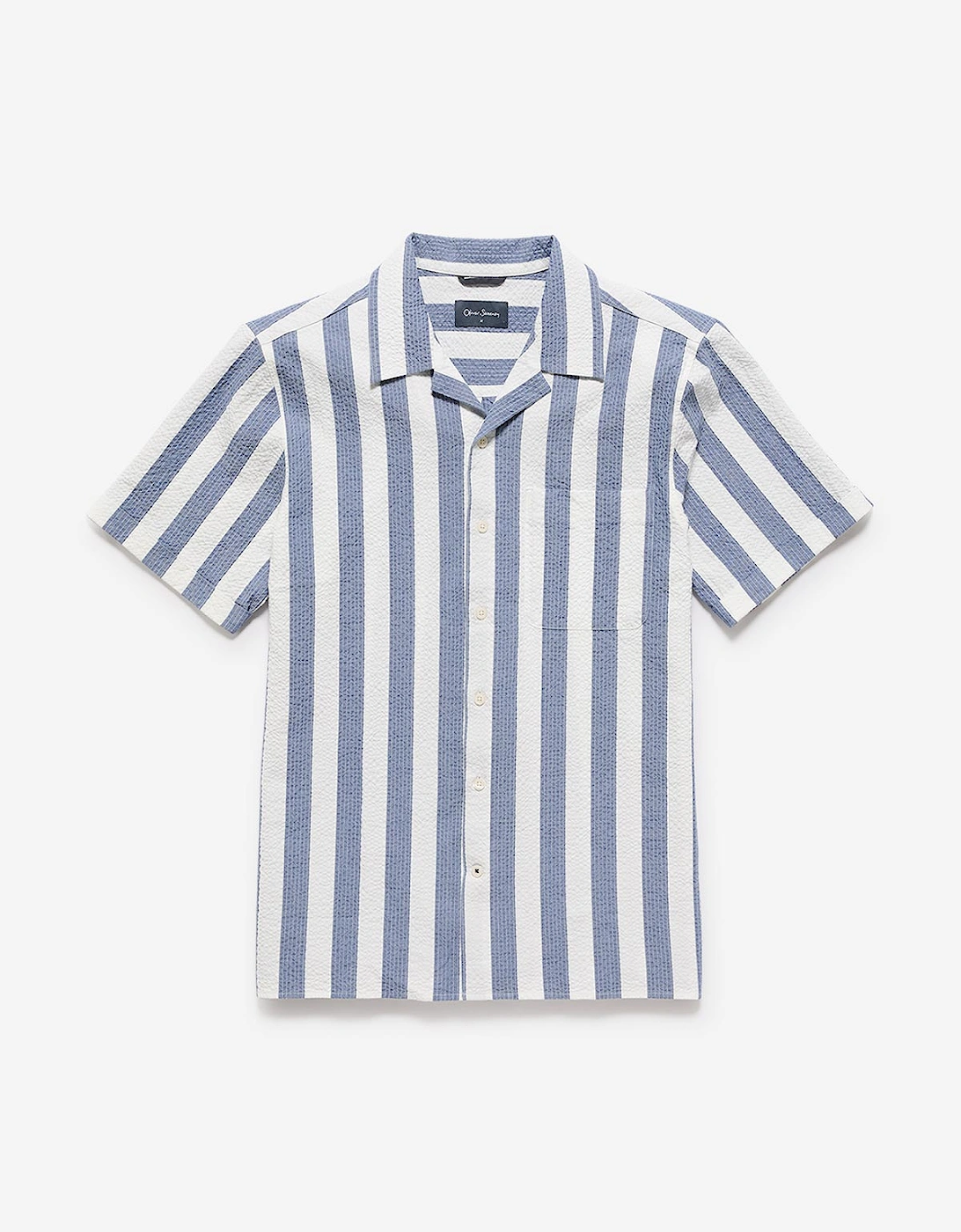 Oliver Sweeney Cotton Seersucker Riviera Shirt
