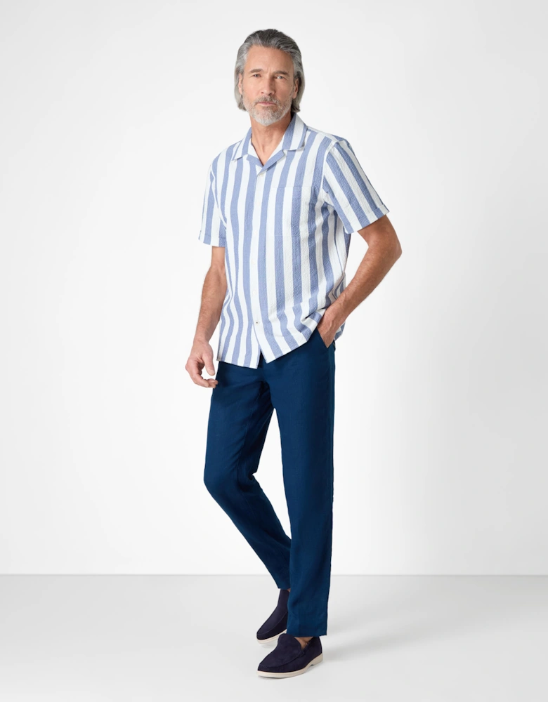 Oliver Sweeney Cotton Seersucker Riviera Shirt