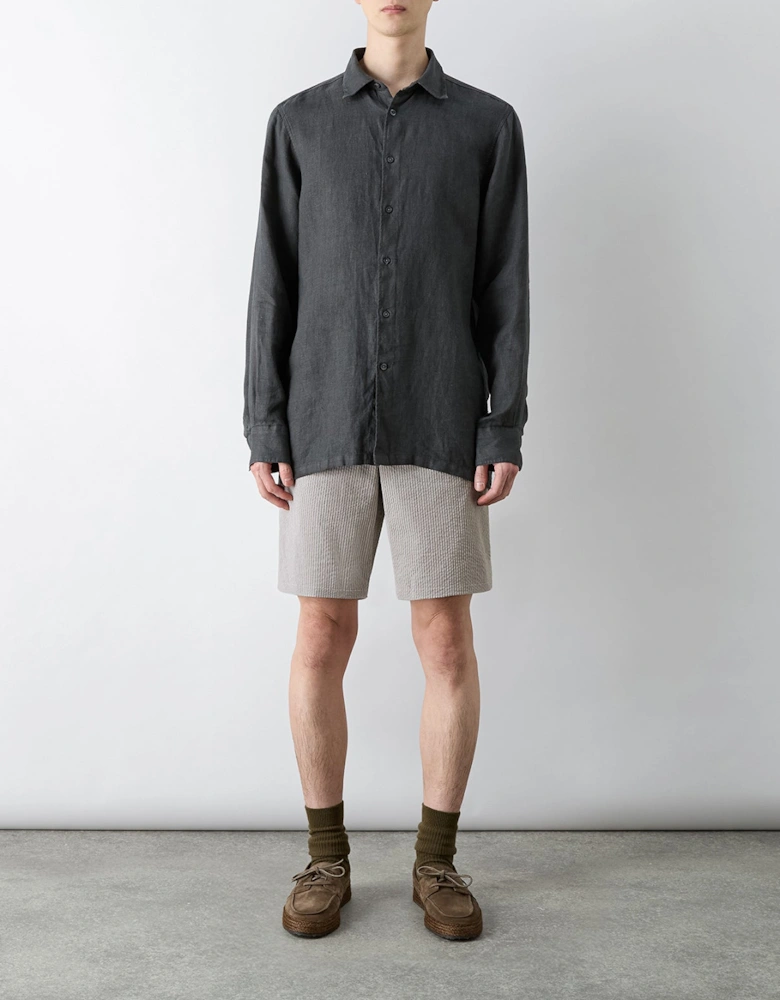 Oliver Sweeney Cotton Seersucker Shorts
