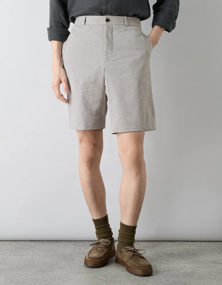 Oliver Sweeney Cotton Seersucker Shorts