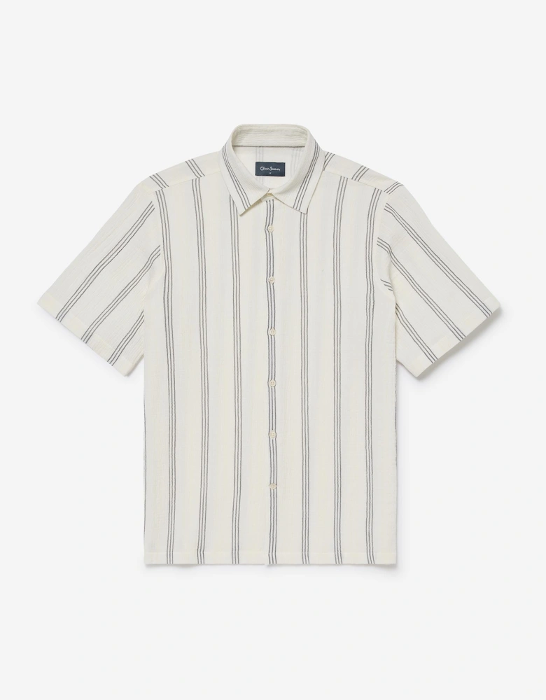 Oliver Sweeney Linen Short-Sleeved Shirt
