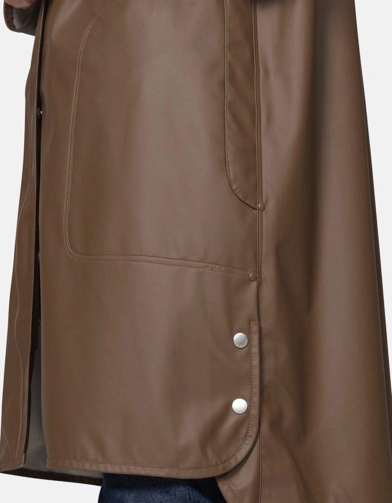 Ilse Jacobsen Rain Womens A-Line Rubberised Raincoat - Mud 206