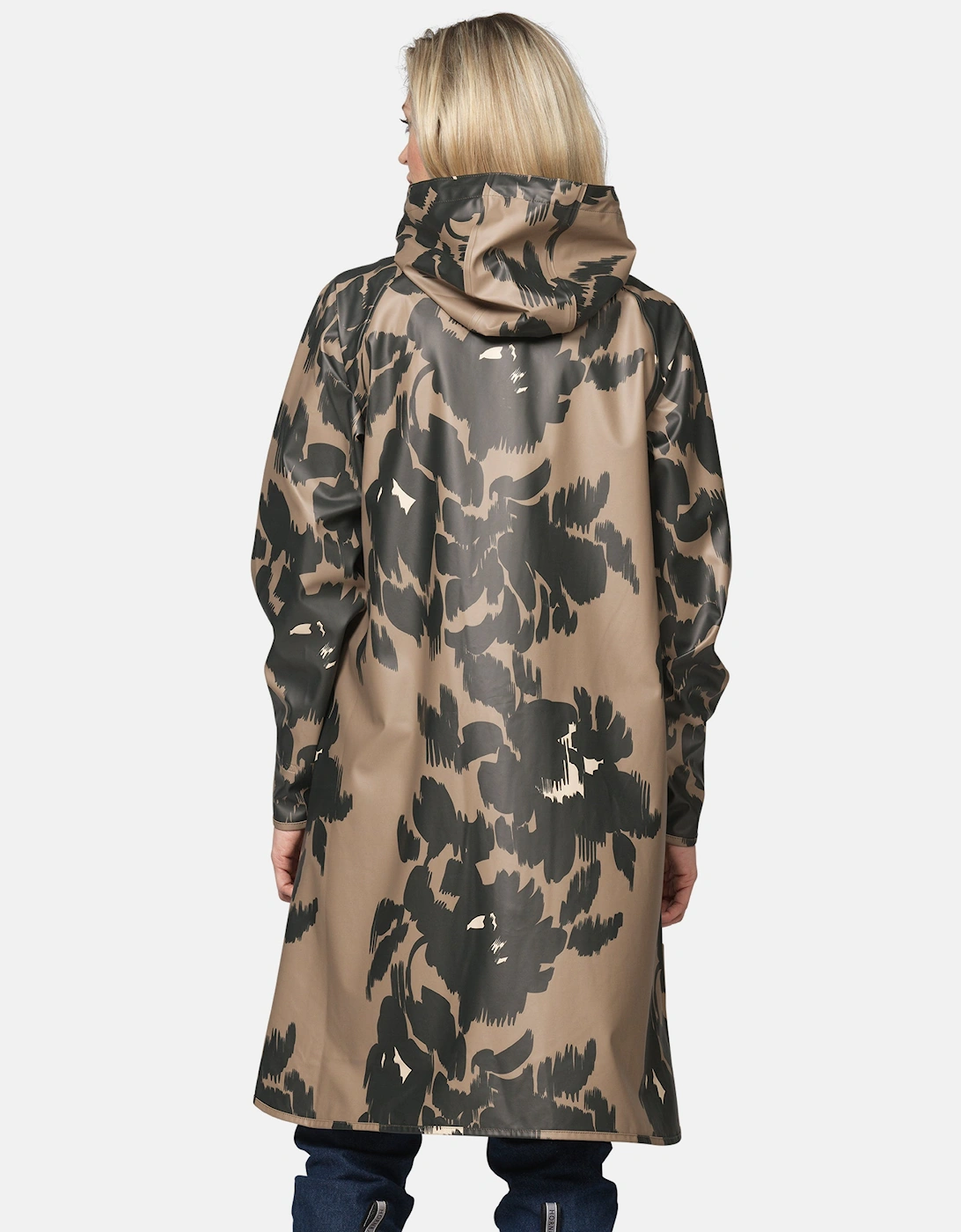 Ilse Jacobsen Rain Print Womens A-Line Rubberised Raincoat - Floral Decors 732