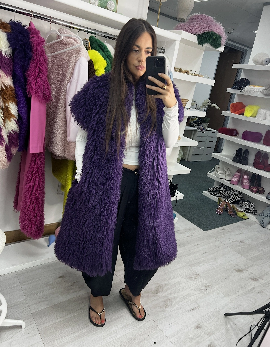 Knitted Bamboo Blend Gaga Gilet