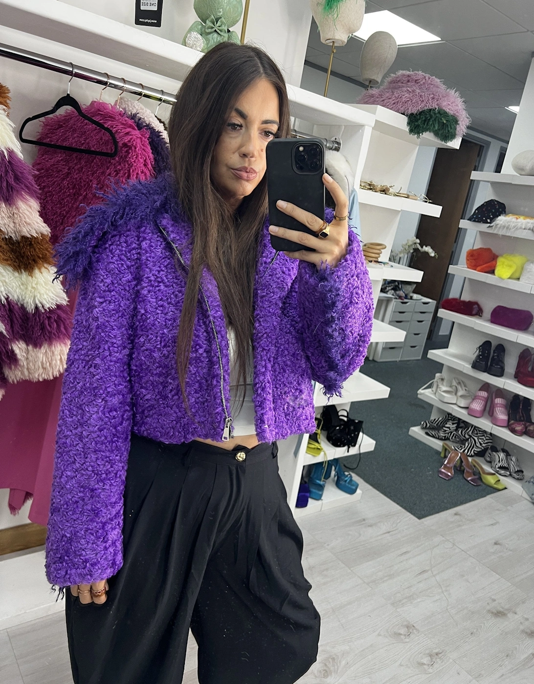 Eco Shearling Mixed Sinead Jacket