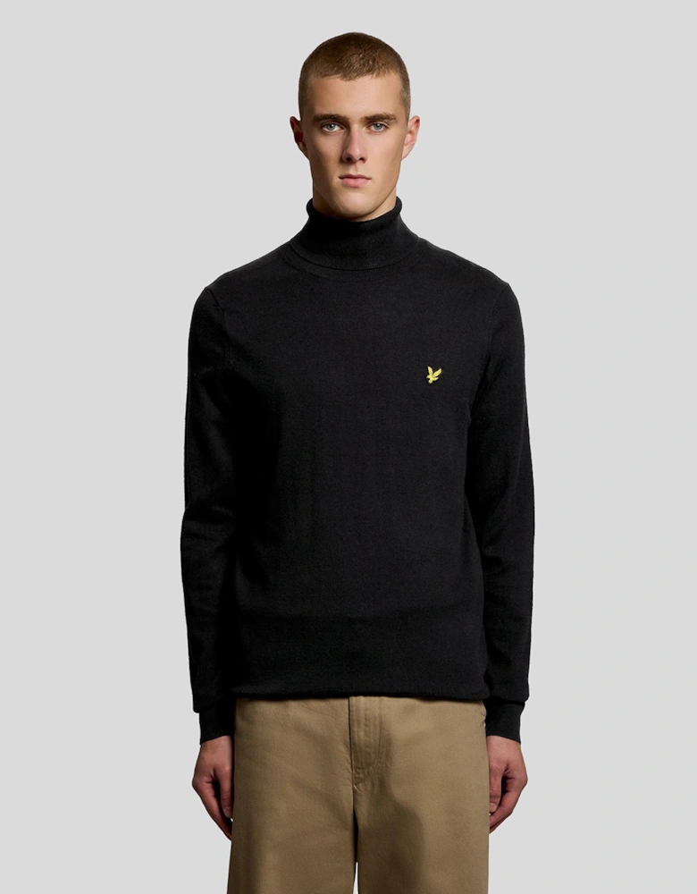 Cotton Merino Turtleneck Jumper
