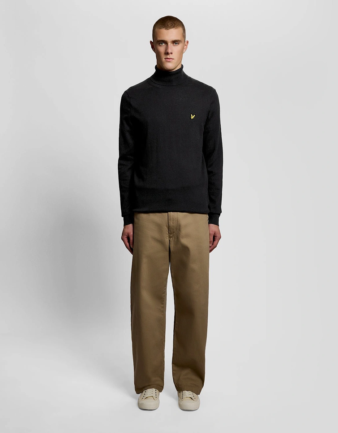 Cotton Merino Turtleneck Jumper