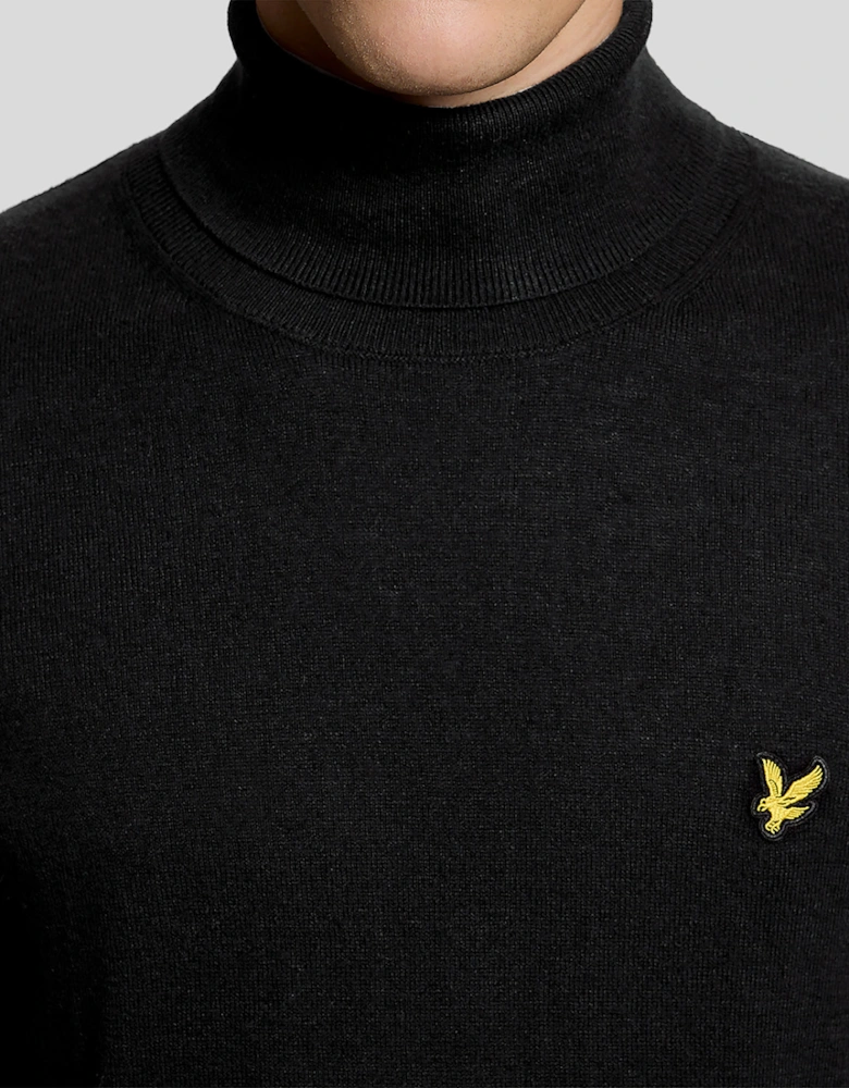 Cotton Merino Turtleneck Jumper