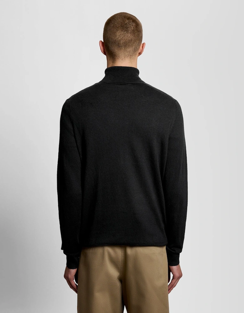 Cotton Merino Turtleneck Jumper