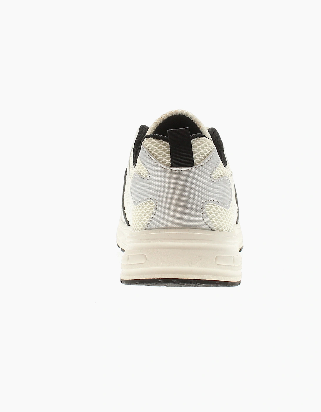 SURGE Mens Trainers Rev Lace Up white silver UK Size