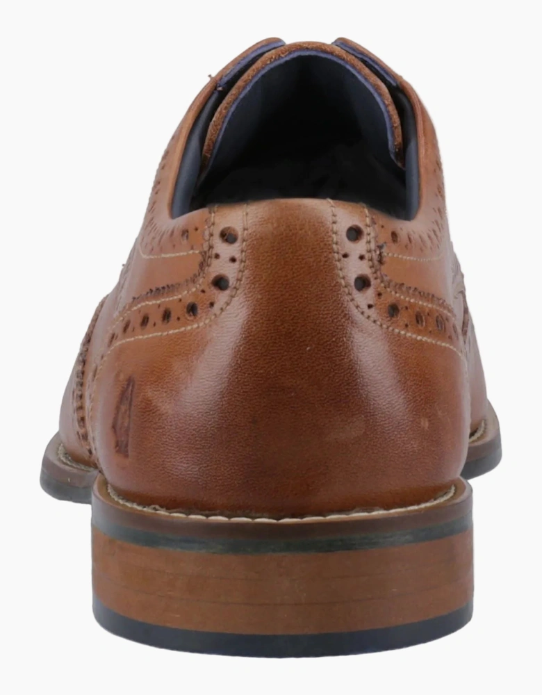 Hush Puppies Dustin Brogue Leather Men's Tan Brogues Shoes