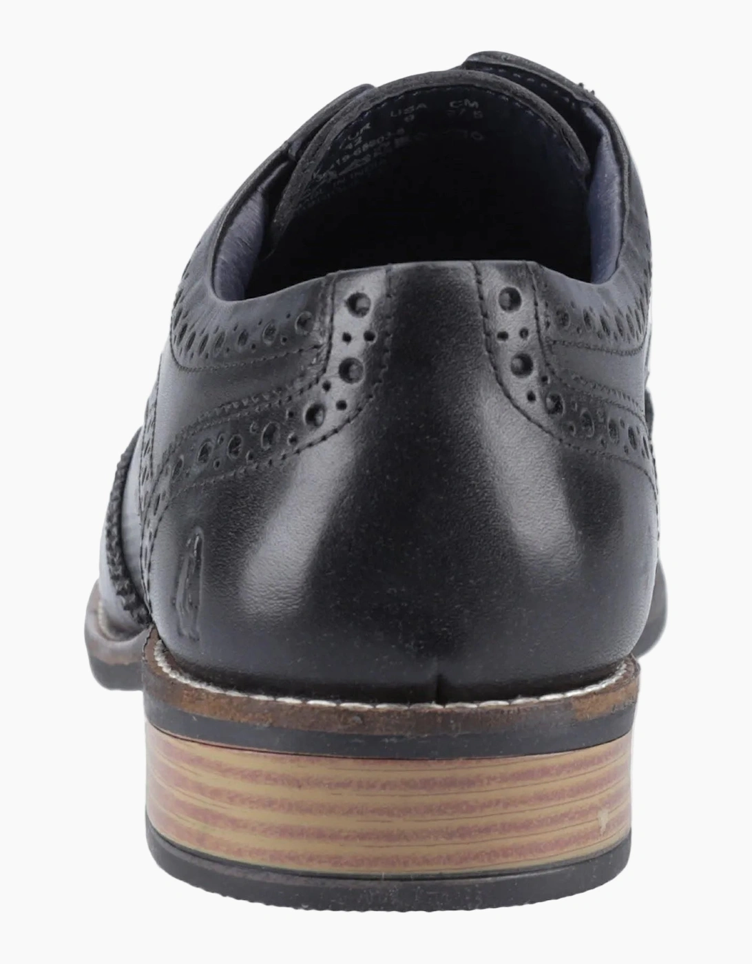 Hush Puppies Dustin Brogue Leather Men's Black Brogues Shoes