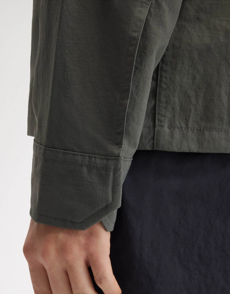 Fred Perry Mens Ripstop Pocket Overshirt - Field Green 638