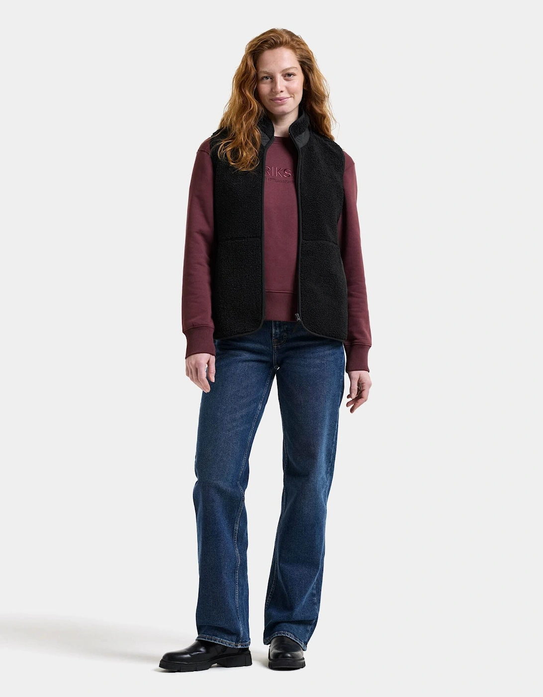 Didriksons Womens Siv Fleece Gilet - Black 060