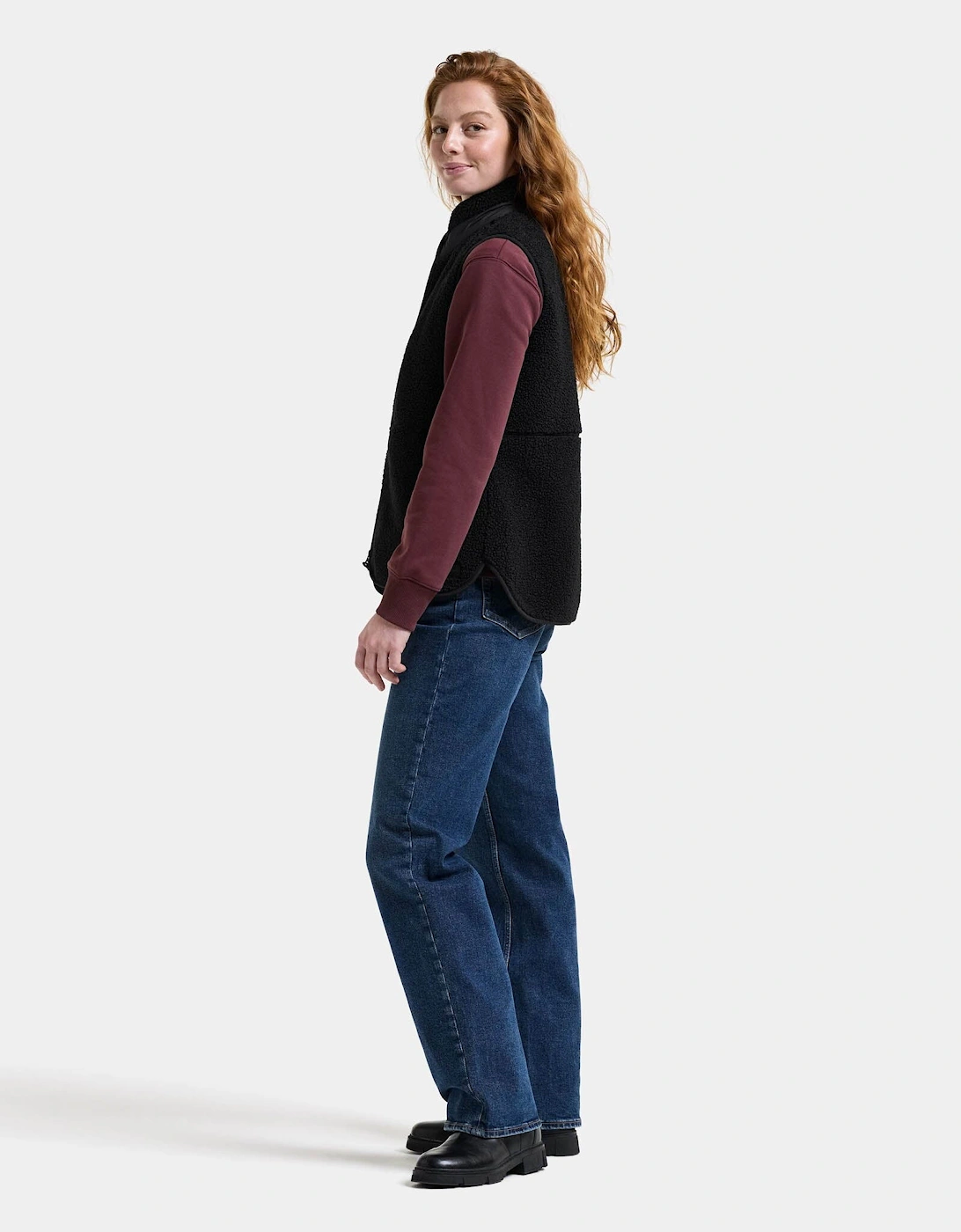 Didriksons Womens Siv Fleece Gilet - Black 060