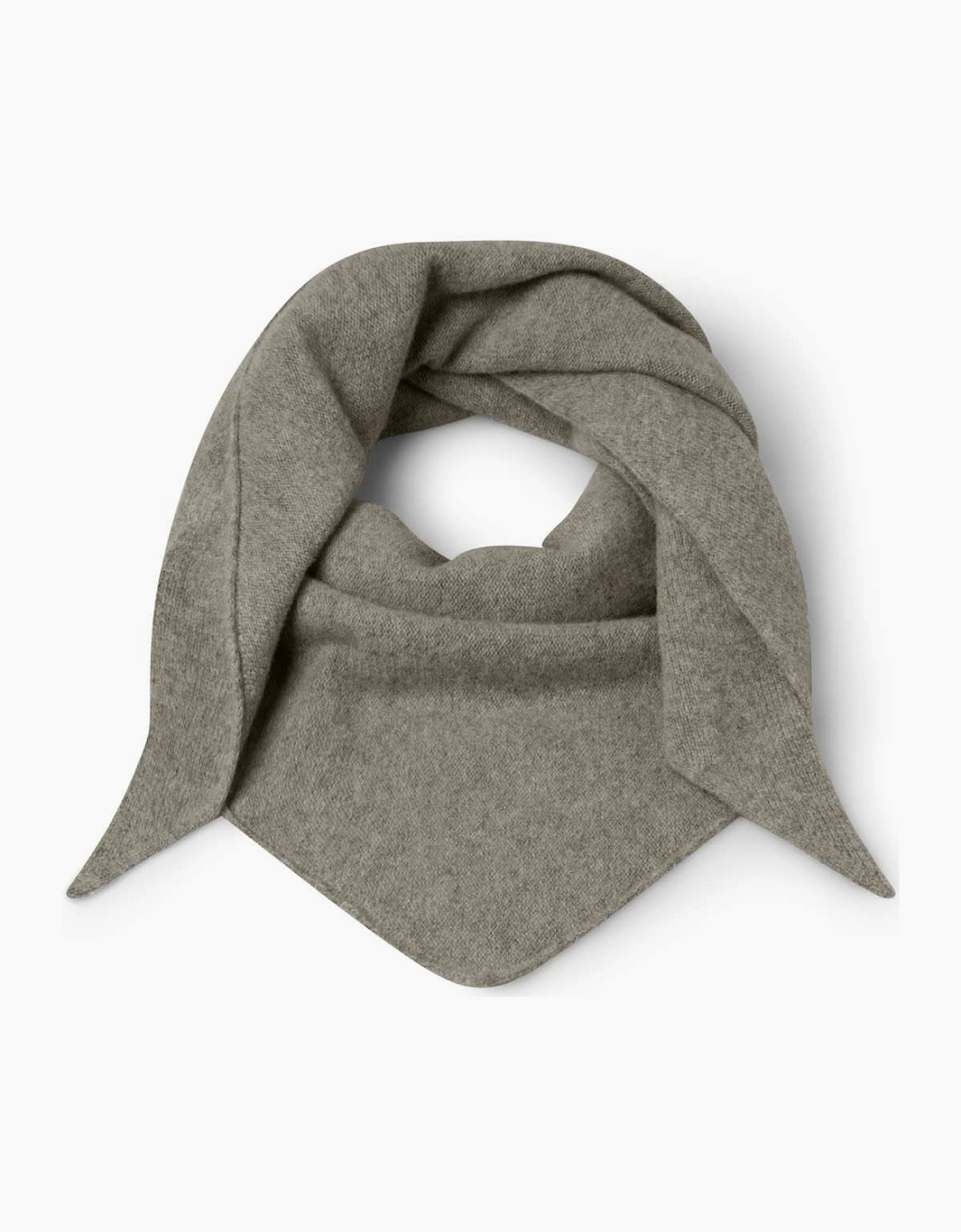 Merino wool triangular scarf
